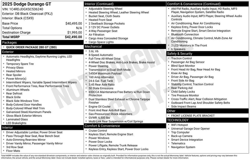 2025 Dodge Durango GT