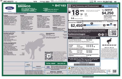 2023 Ford Bronco Black Diamond