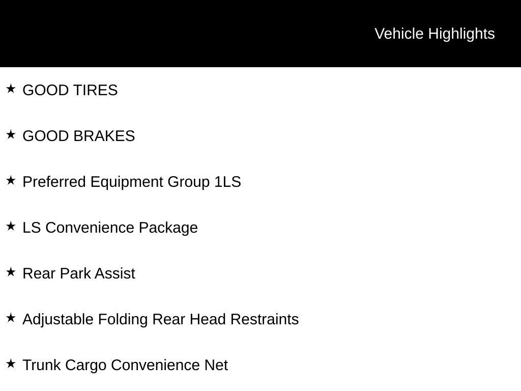 2015 Chevrolet Impala LS 1LS