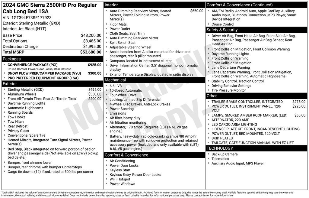 2024 GMC Sierra 2500HD Pro