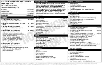 2020 GMC Sierra 1500 AT4
