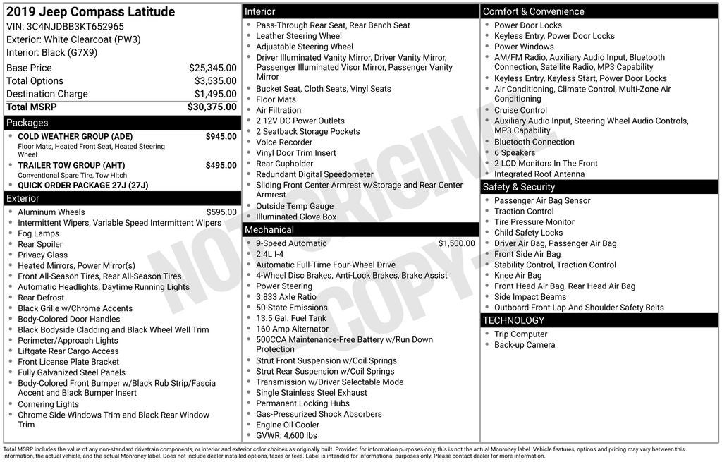2019 Jeep Compass Latitude