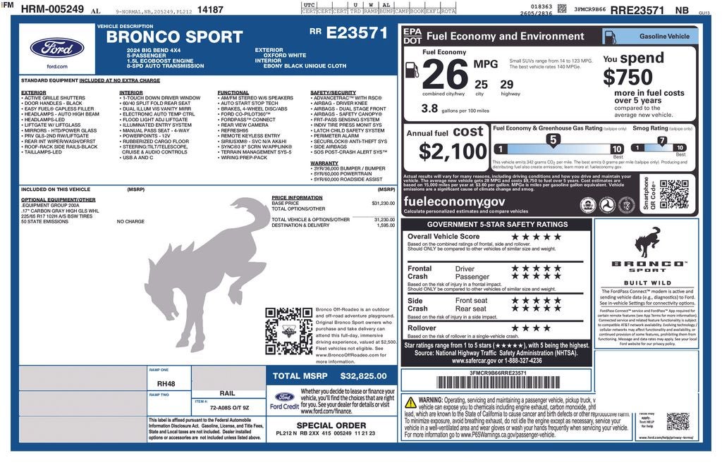 2024 Ford Bronco Sport Big Bend