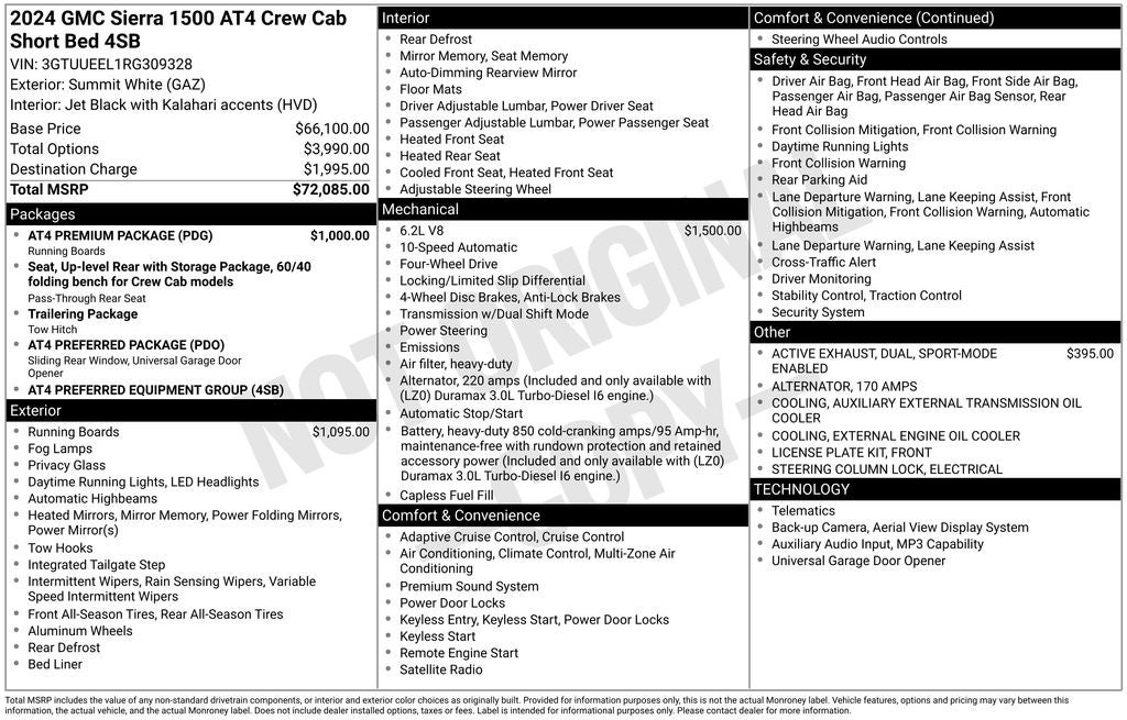 2024 GMC Sierra 1500 AT4