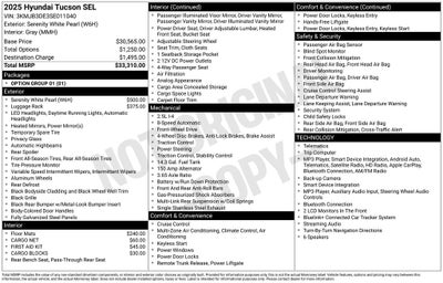 2025 Hyundai TUCSON SEL