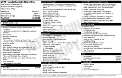 2024 Hyundai SANTA FE HYBRID SEL