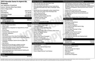 2023 Hyundai SANTA FE HYBRID SEL Premium