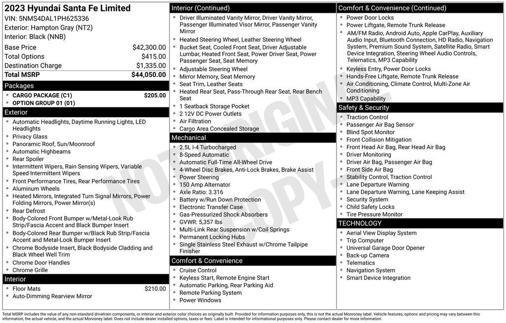 2023 Hyundai SANTA FE Limited