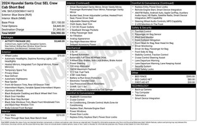 2024 Hyundai SANTA CRUZ SEL