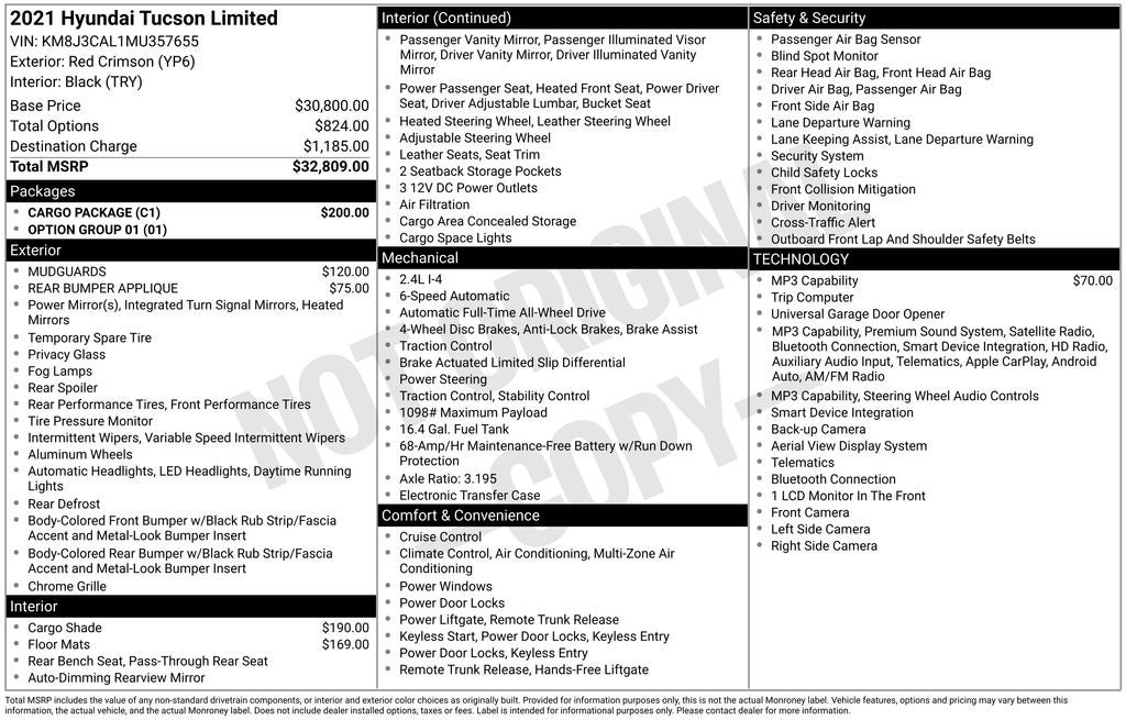 2021 Hyundai TUCSON Limited
