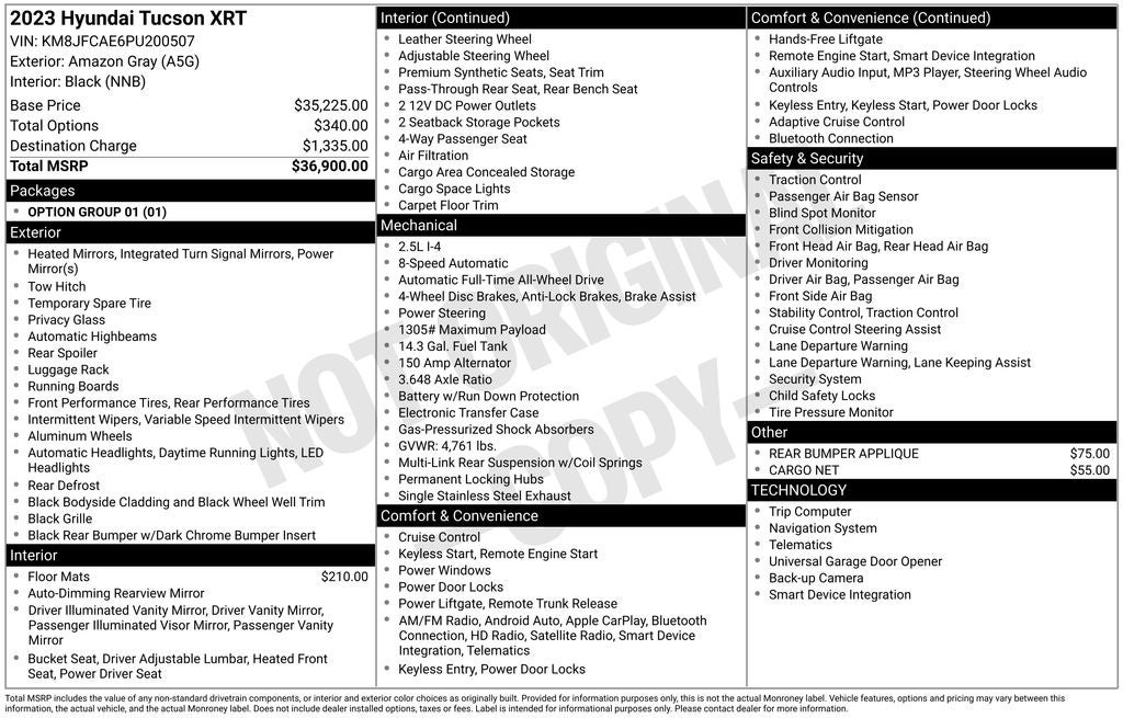 2023 Hyundai TUCSON XRT