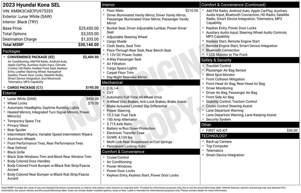 2023 Hyundai KONA SEL