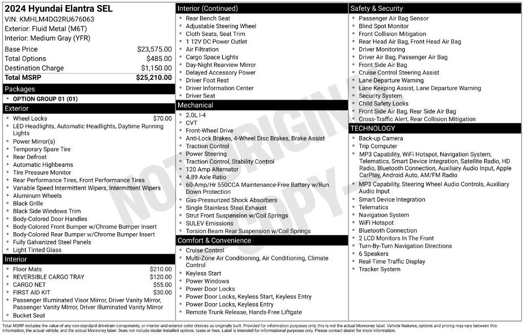 2024 Hyundai ELANTRA SEL