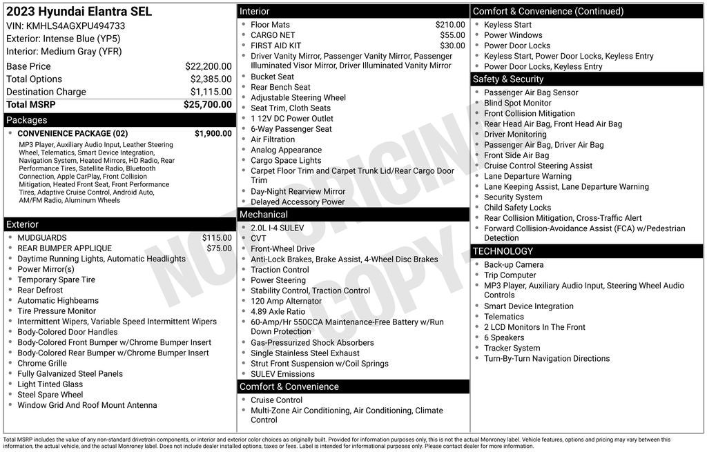 2023 Hyundai ELANTRA SEL