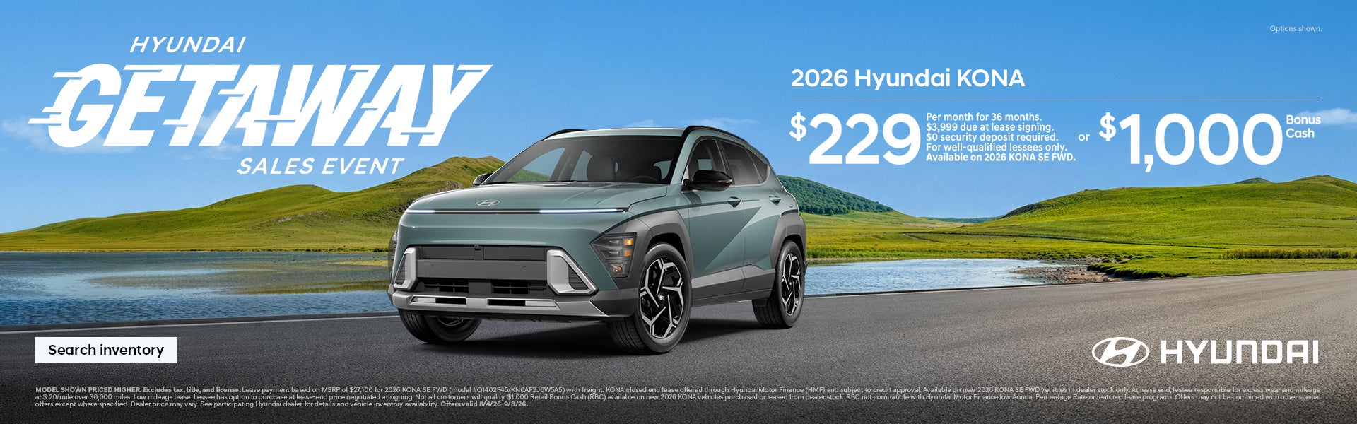 $229/36/$3,999 Lease or $1,000 Bonus Cash